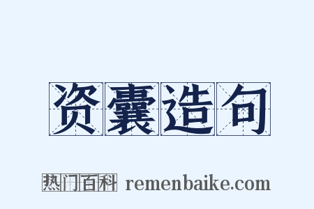 资囊造句是什么意思的图片